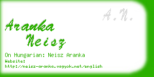 aranka neisz business card